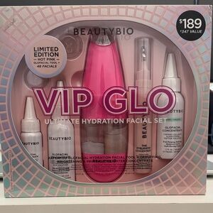 BeautyBio VIP Glo Facial Set - Pink